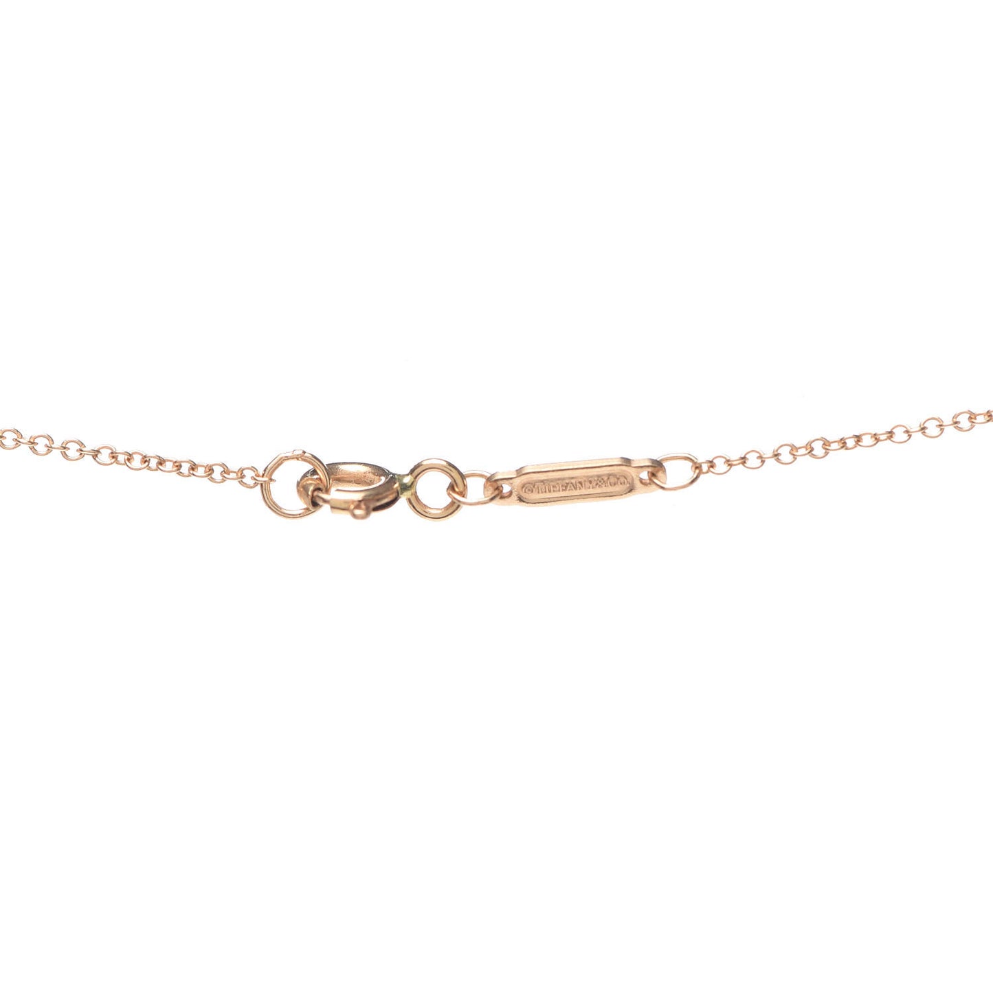 18K Rose Gold Diamond Atlas Pierced Bar Pendant Necklace