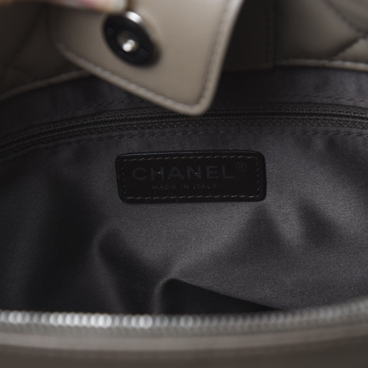 Chanel Lambskin Quilted Large 7 Tote Taupe 5 of 15