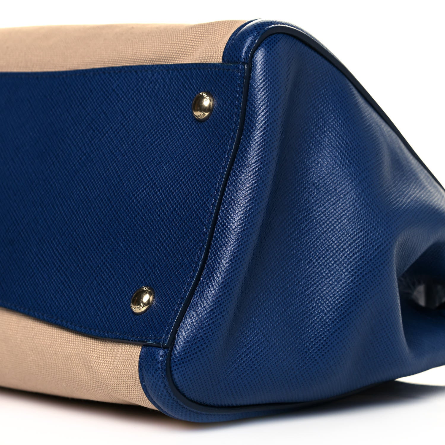 Prada Canapa Saffiano Cuir Tote Corda Bluette 8 of 9