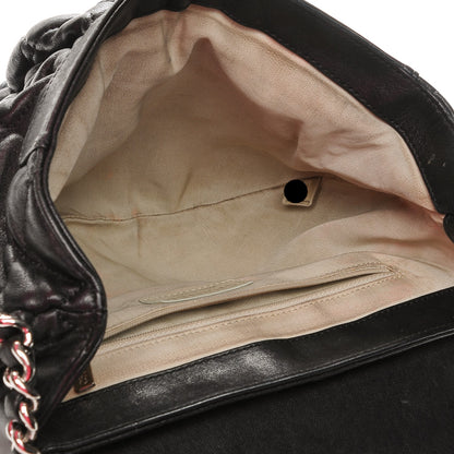 Chanel Washed Lambskin Quilted Medium Chain Around Messenger Black 5 of 7