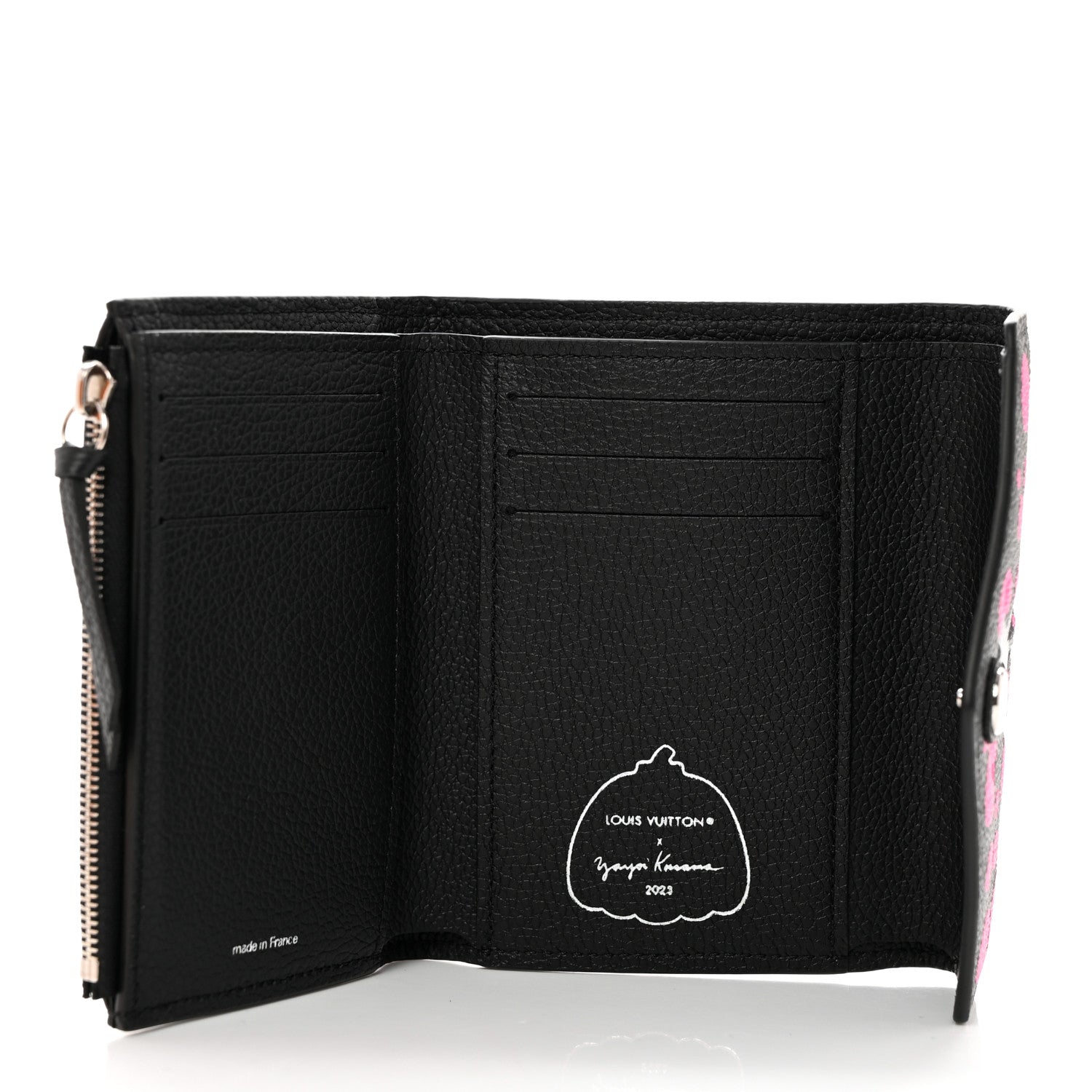 Louis Vuitton LV X YK Empreinte Monogram Victorine Wallet Black Fuchsia 4 of 7