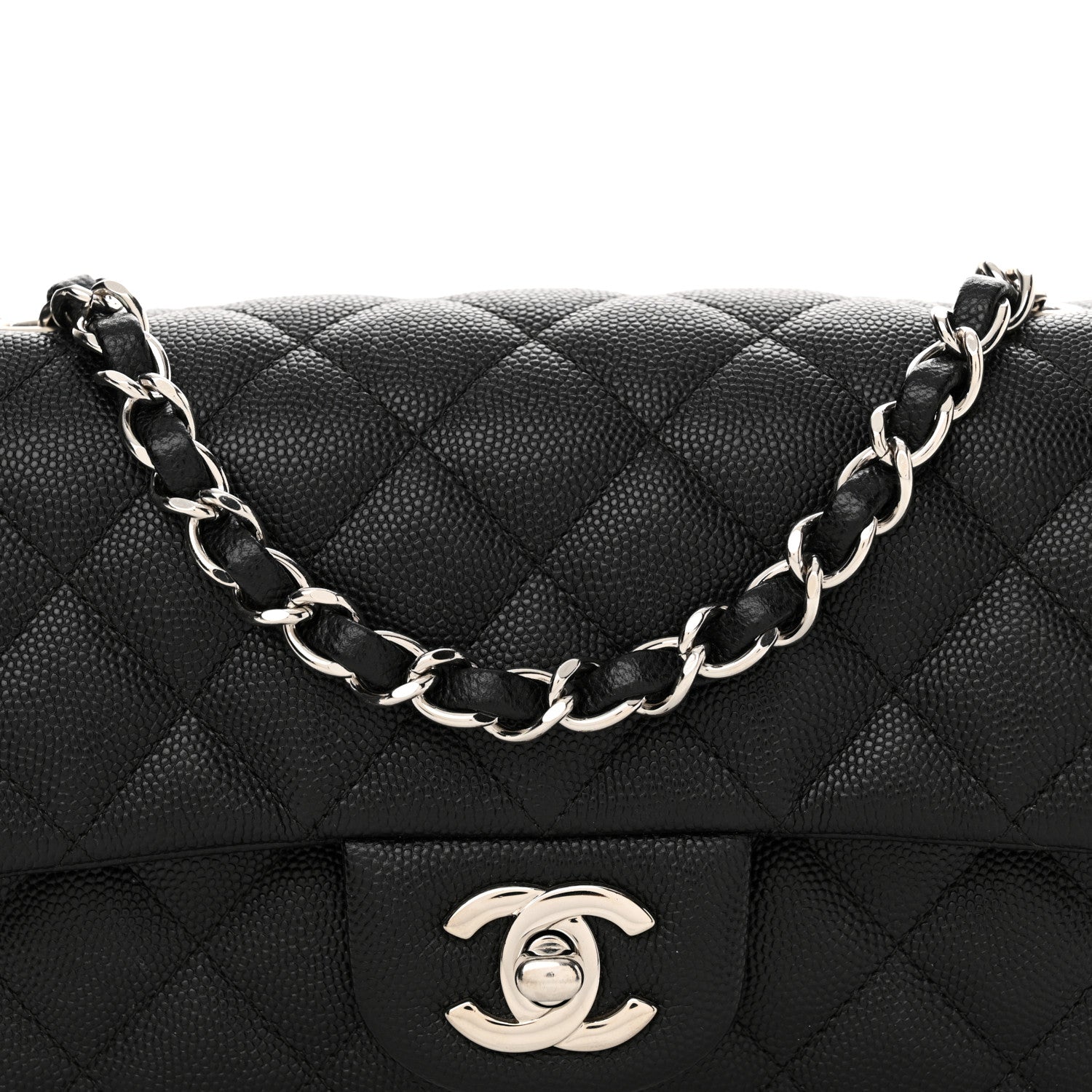 Chanel Caviar Quilted Mini Rectangular Flap Black 8 of 12