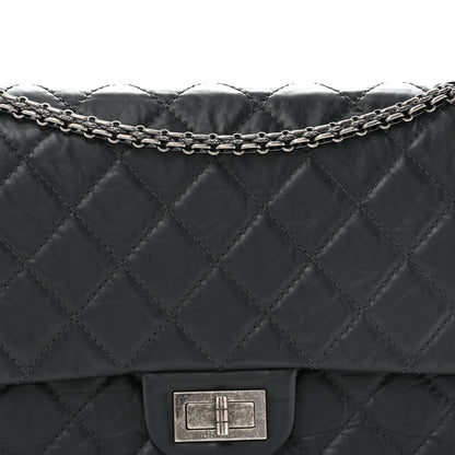 Chanel Aged Calfskin Quilted 2.55 Reissue 227 Flap Dark Grey 8 of 12