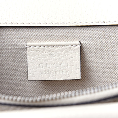Gucci Textured Calfskin Crystal Small Dionysus Shoulder Bag Mystic White 6 of 9