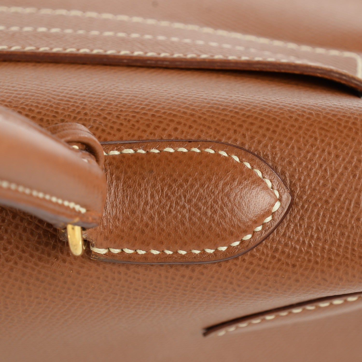 Hermes Courchevel Kelly Retourne 35 Gold 7 of 25