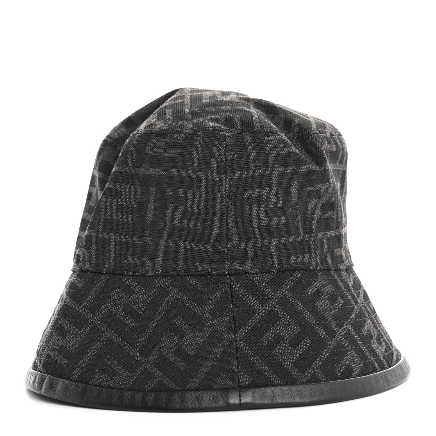 Fendi Technical Fabric FF Reversible Bucket Hat S Black 5 of 8