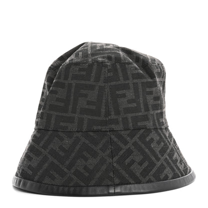 Fendi Technical Fabric FF Reversible Bucket Hat S Black 5 of 8