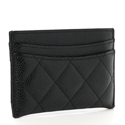 Chanel Caviar Quilted Card Holder Black 3 of 9