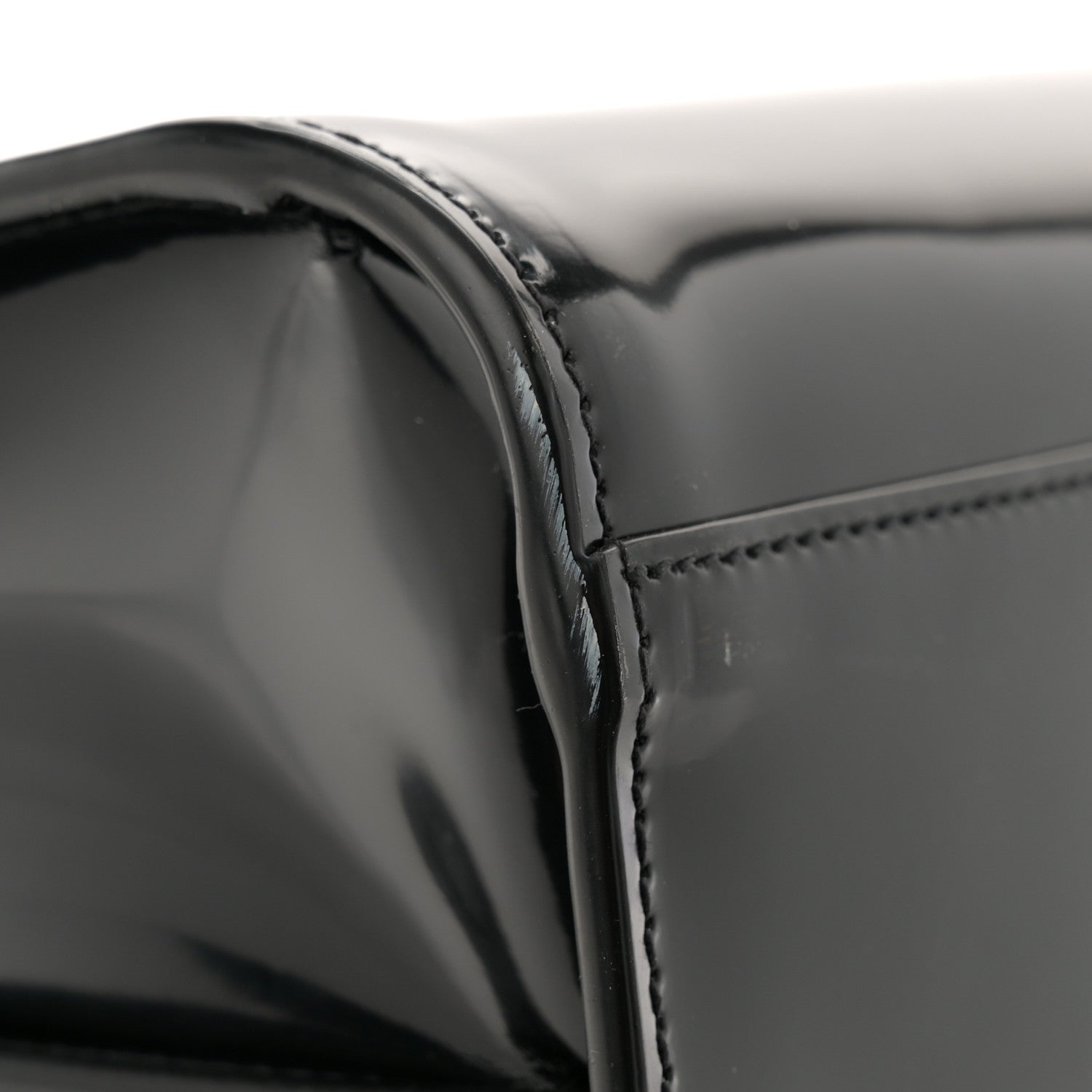 Saint Laurent Patent Calfskin Large Thin Sac De Jour Black 11 of 12