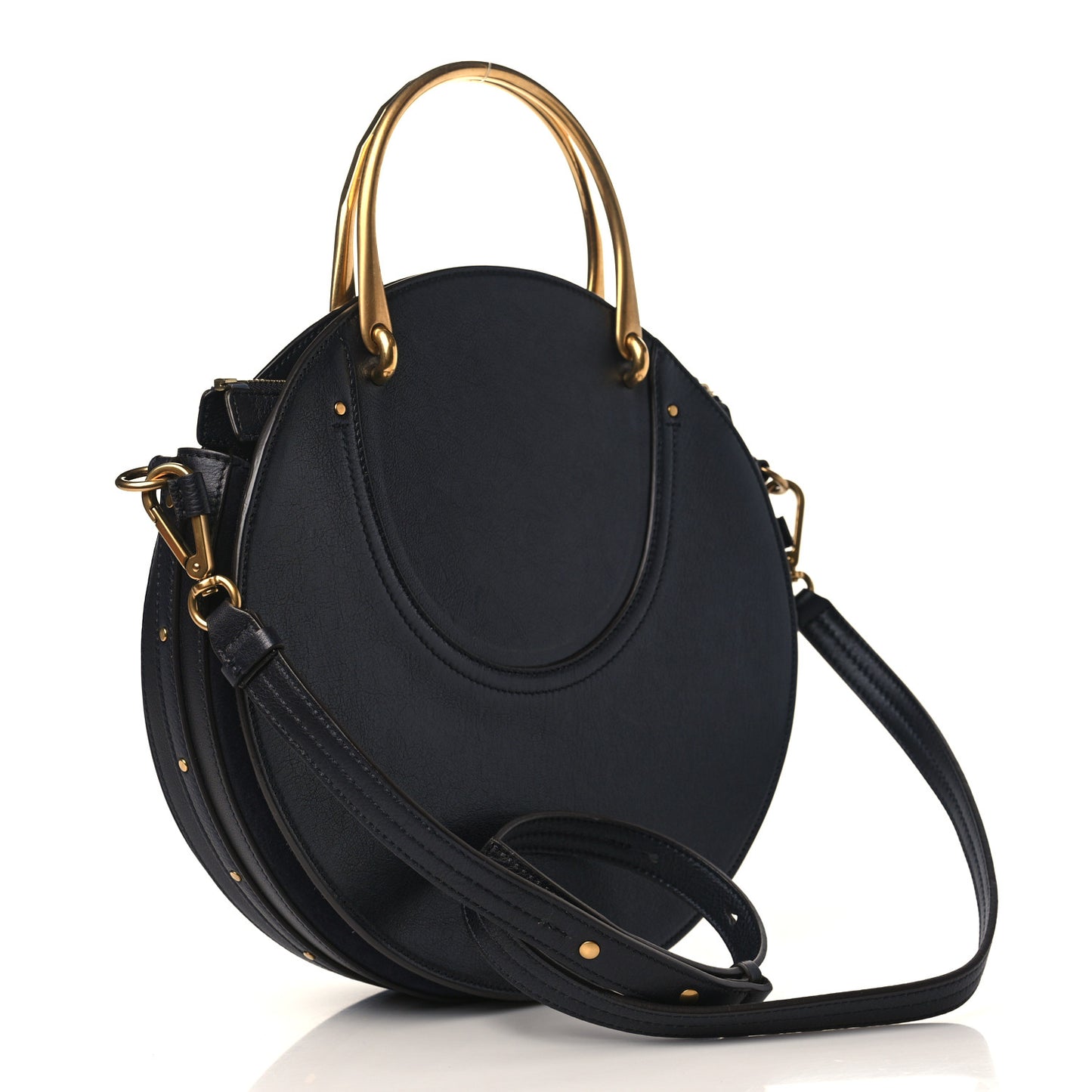 Calfskin Suede Medium Pixie Bag Full Blue