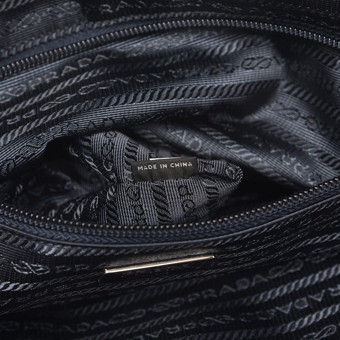 Tessuto Nylon Saffiano Duffel Bag Blue