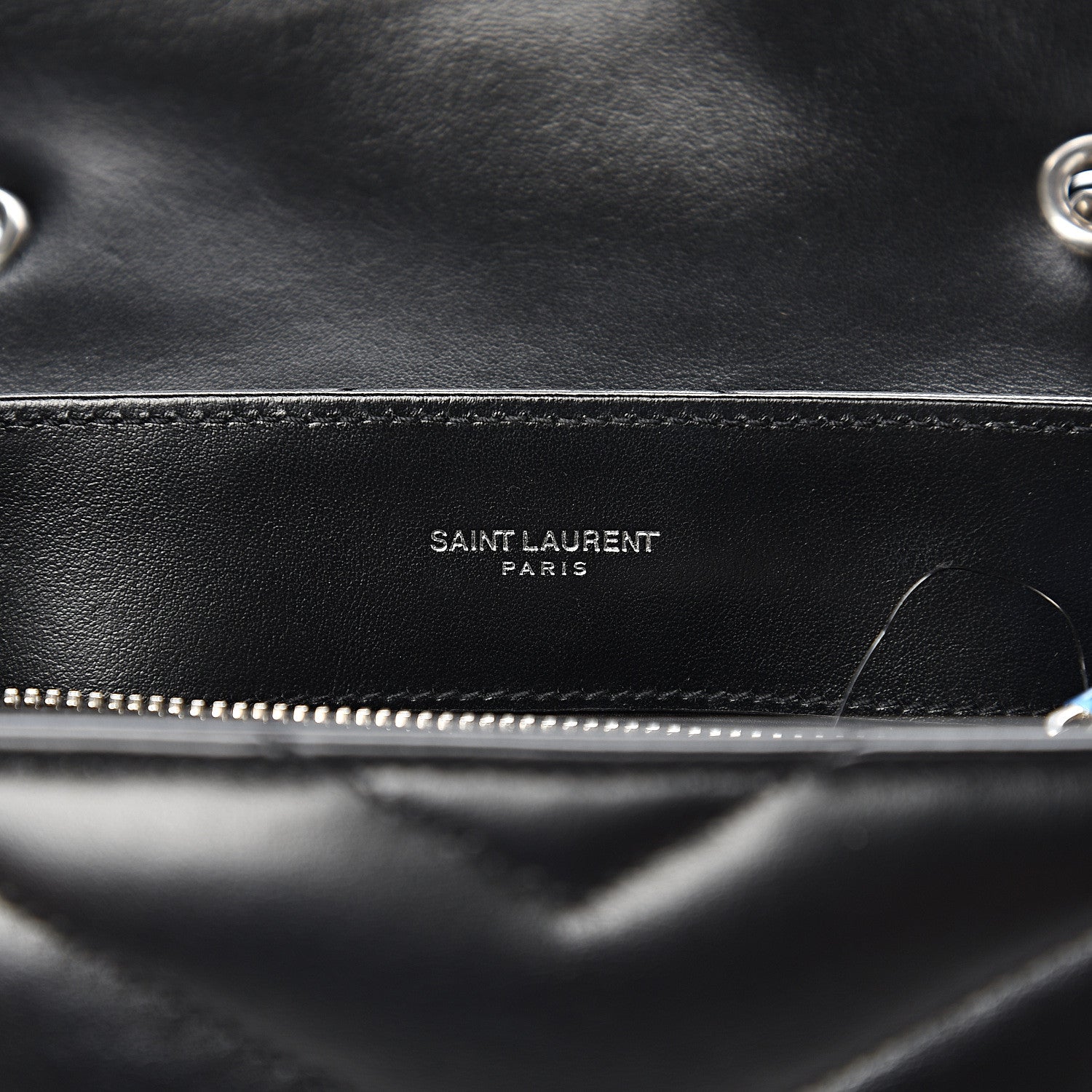 Saint Laurent Calfskin Y Quilted Monogram Small Loulou Chain Satchel Black 5 of 9