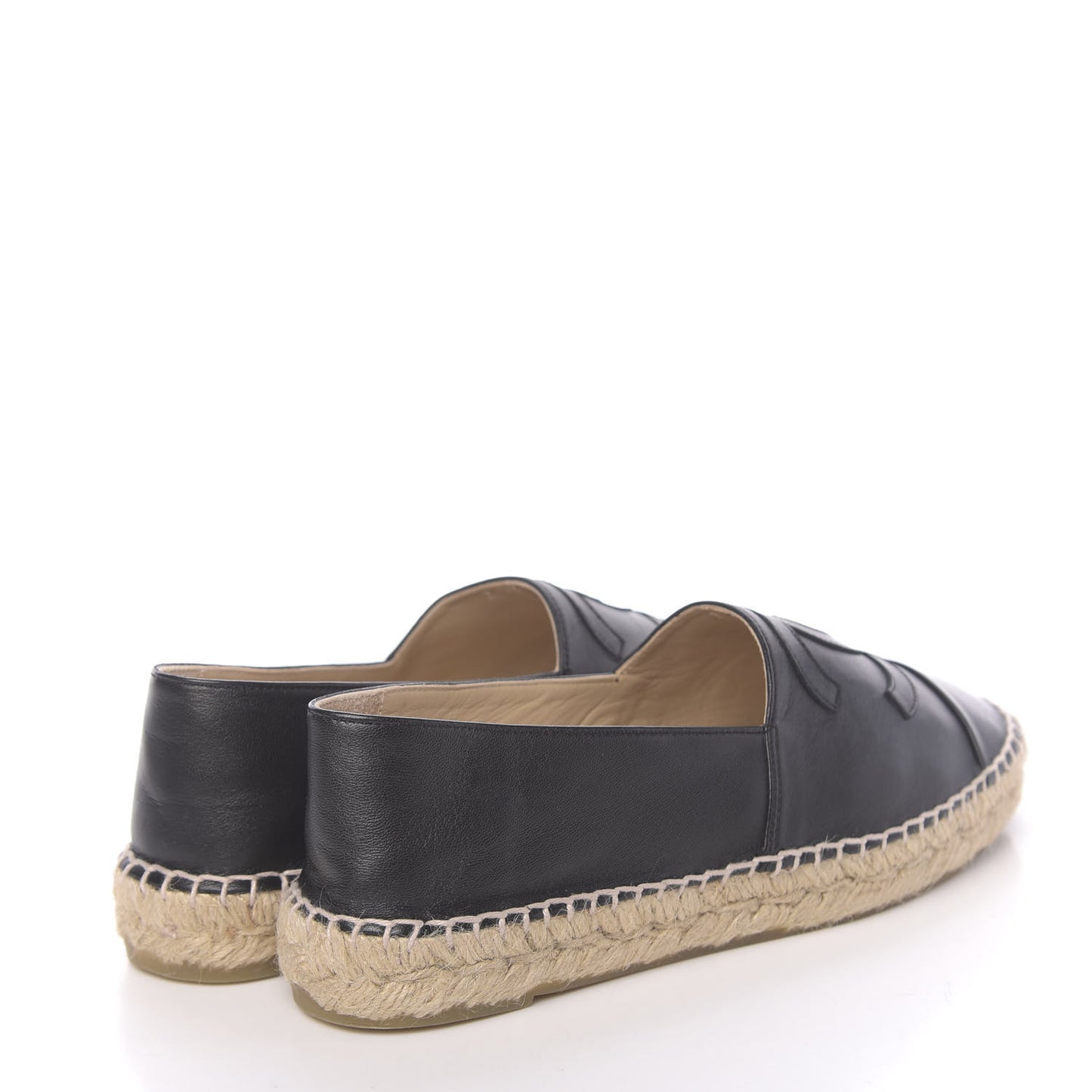 Lambskin CC Espadrilles 38 Black