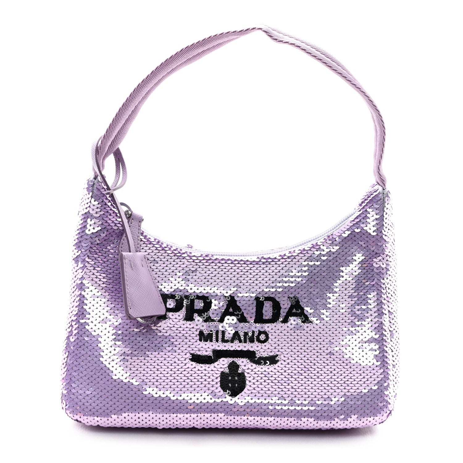 Prada Paillettes Sequin Mini Re-Edition 2000 Bag Lilium Black 1 of 10