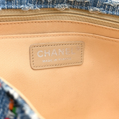 Chanel Woven Denim Medium Flap Multicolor 6 of 10