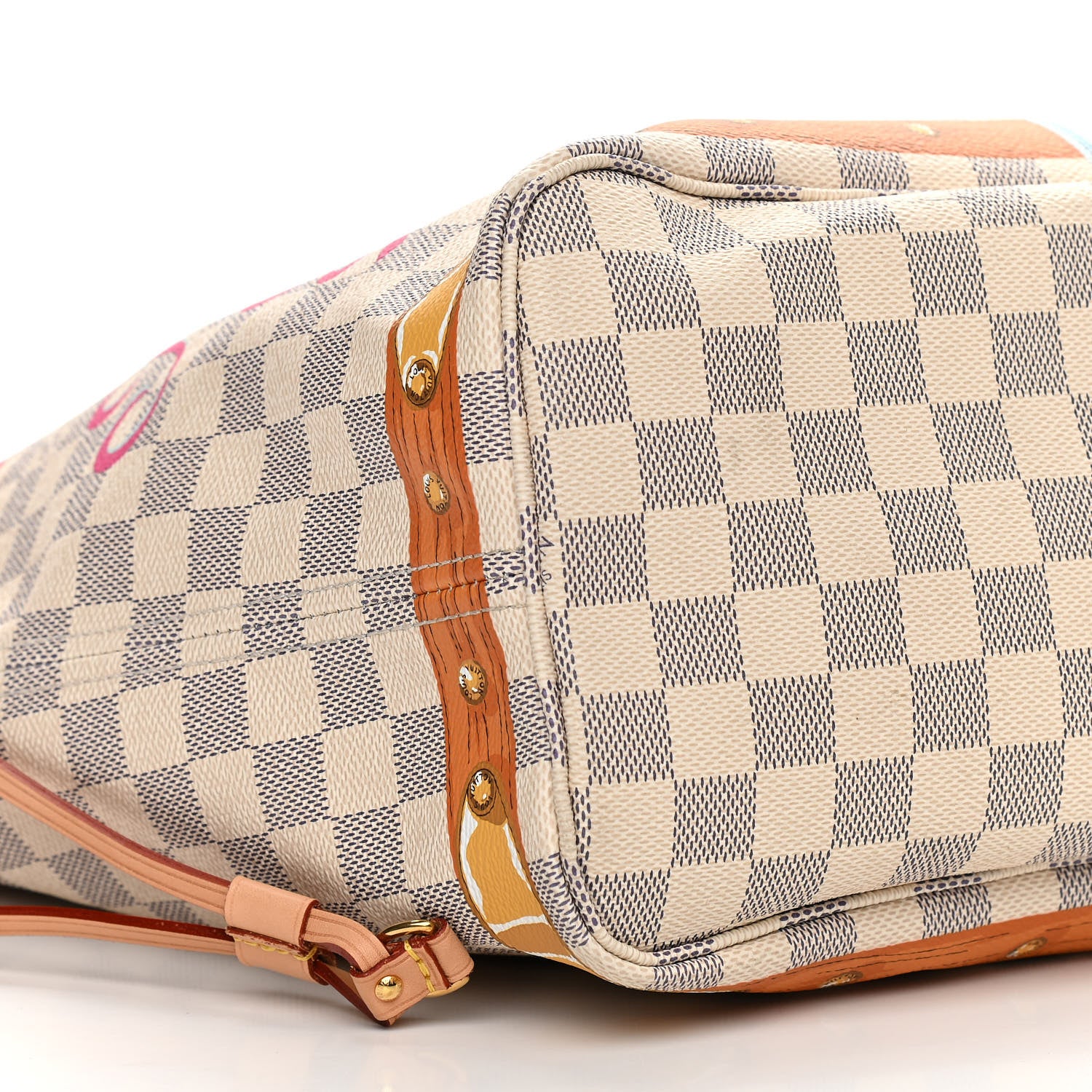 Louis Vuitton Damier Azur Summer Trunks Newport Beach Neo Neverfull MM 10 of 11