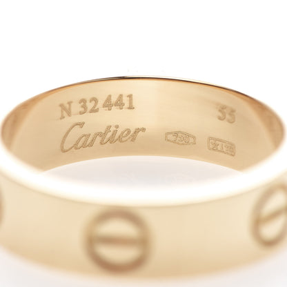 Cartier 18K Yellow Gold 5.5mm LOVE Ring 55 7.25 4 of 5
