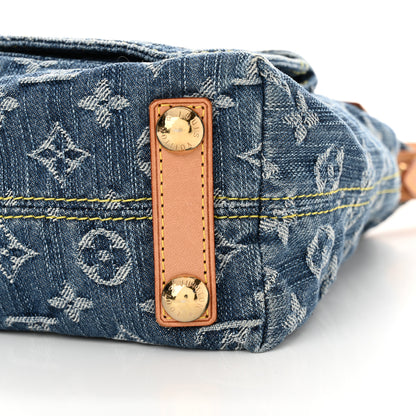 Louis Vuitton Monogram Denim Baggy PM Blue 10 of 14