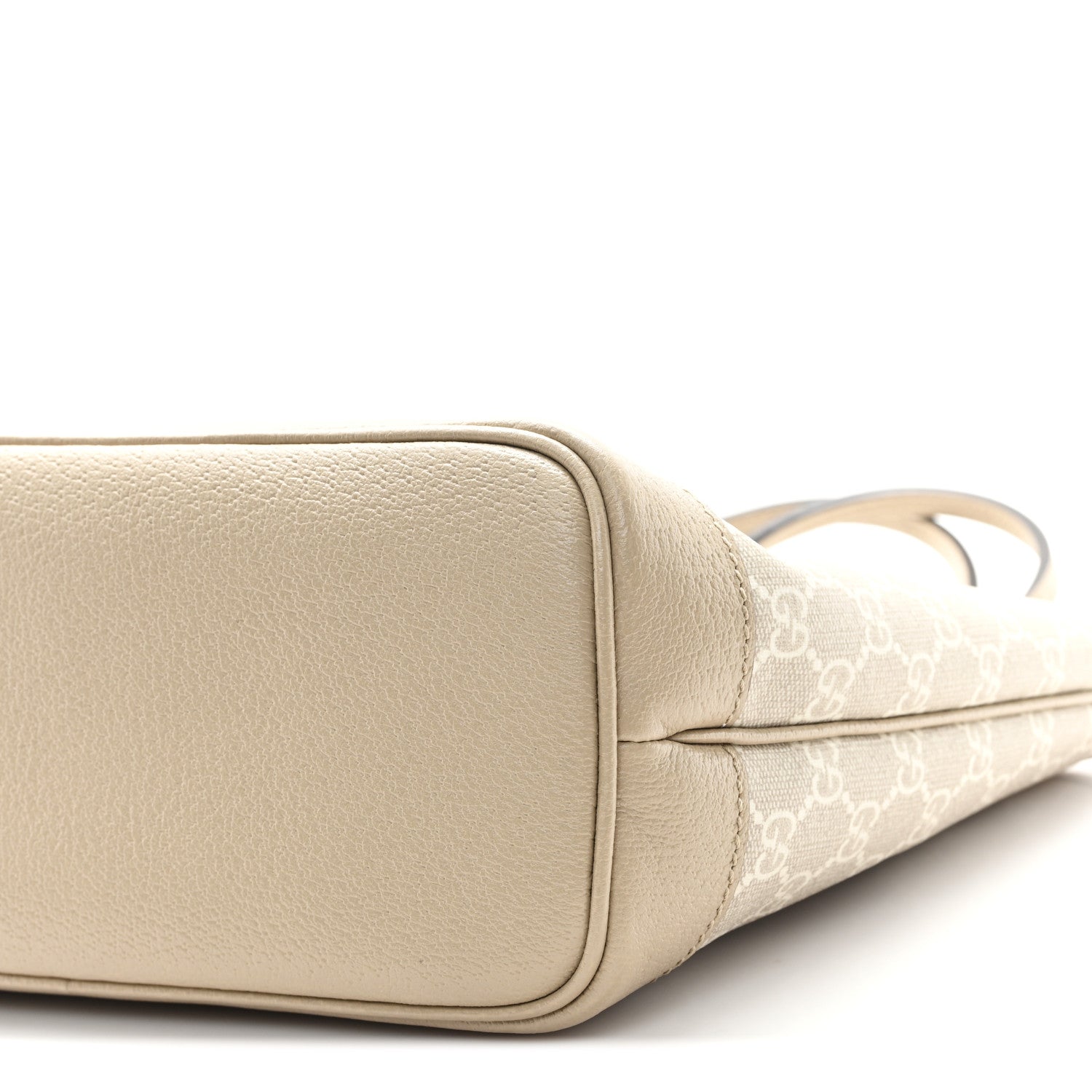 Gucci GG Supreme Monogram Textured Dollar Calfskin Web Small Ophidia Tote Beige Mystic White Oatmeal 10 of 10