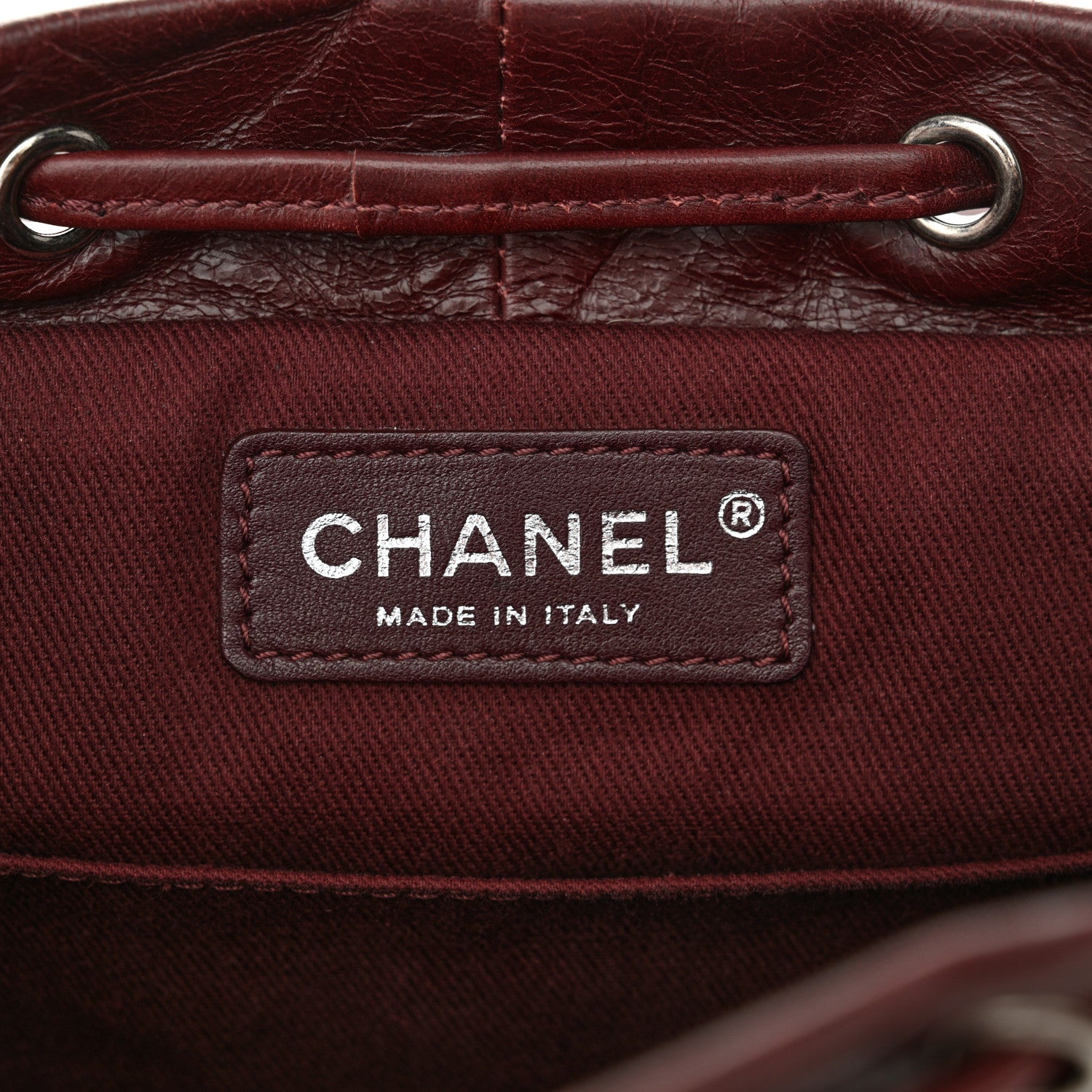 Chanel Glazed Calfskin Quilted Small Salzburg Backpack Burgundy 7 of 12