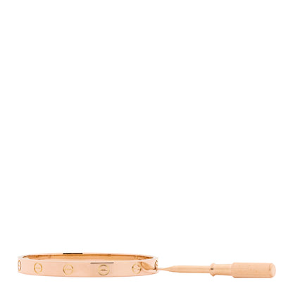 Cartier 18k Pink Gold Love Bracelet 16 4 of 10