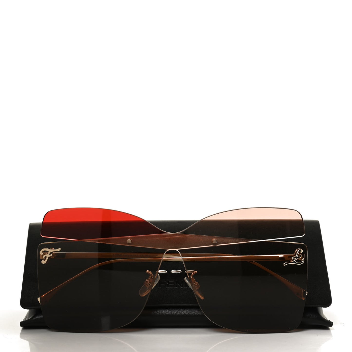 Metal Sunglasses FF0399/S Red Gold