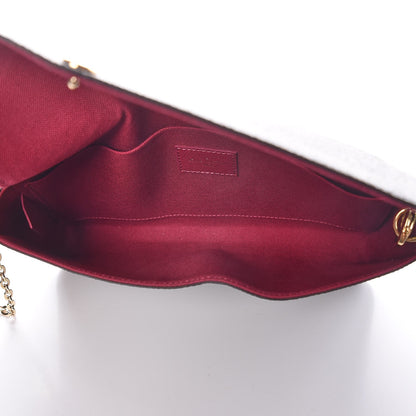 Louis Vuitton Monogram Pochette Felicie Chain Wallet Fuchsia 5 of 9