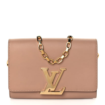 Louis Vuitton Calfskin Chain Louise MM Nude 1 of 10