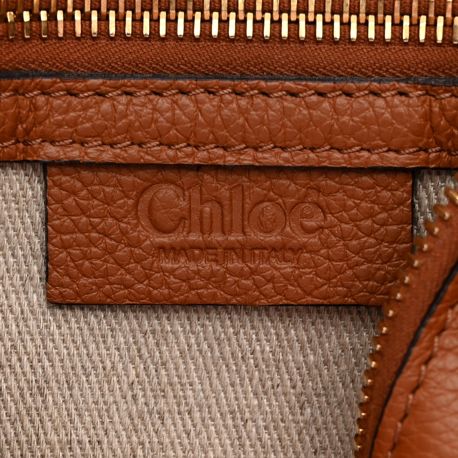 Chloe Calfskin Medium Marcie Satchel Tan 6 of 12