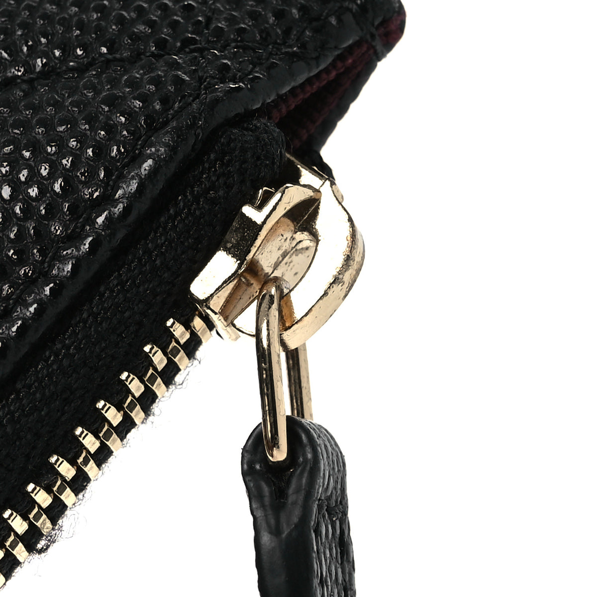 Caviar Quilted Classic iPhone Pouch Black
