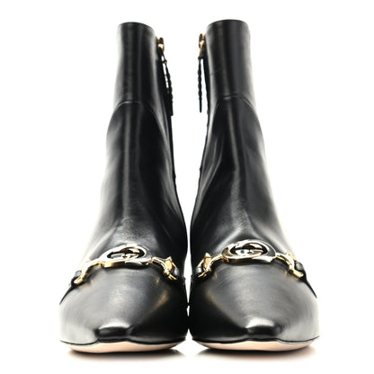 Gucci Nappa Zumi Mid Ankle Boots 37.5 Black 2 of 17