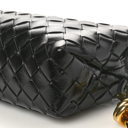 Bottega Veneta Nappa Intrecciato Metallic Knot Mini Loop Camera Bag Black 8 of 8