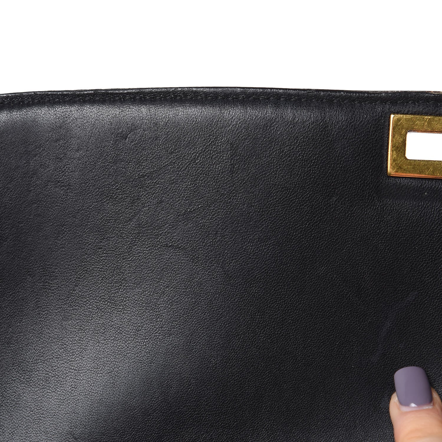 Celine Smooth Calfskin Large Classic Box Flap Bag Black 18 of 25