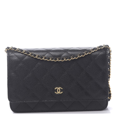 Chanel Caviar Quilted Wallet On Chain WOC Black 1 of 12