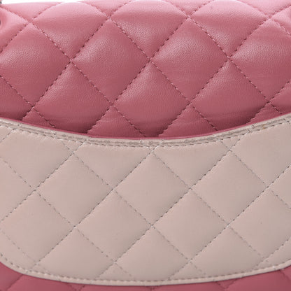 Chanel Lambskin Quilted Valentine Charms Tri-Color Mini Rectangular Flap Pink 13 of 15