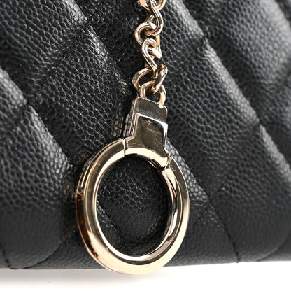 Chanel Caviar Quilted Zipped Key Holder Case Black 8 of 8