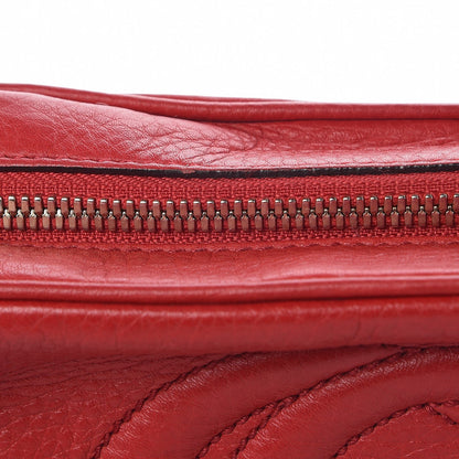 Gucci Pebbled Calfskin Small Soho Disco Bag Tabasco Red 6 of 12