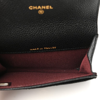 Chanel Caviar Quilted Flap Card Holder Black 5 of 8