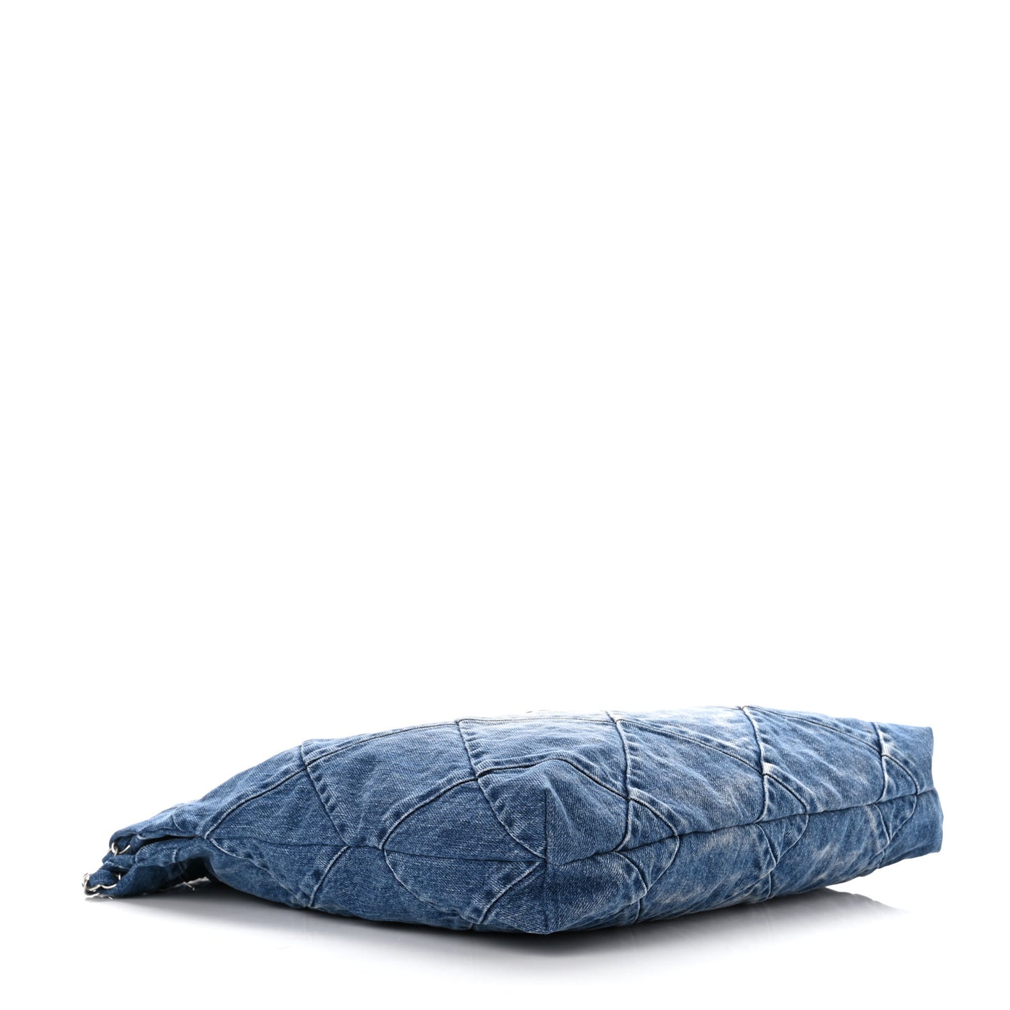 Denim Quilted Chanel 22 Blue