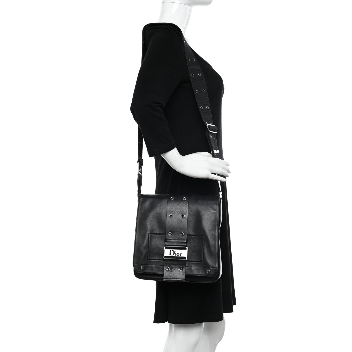 Christian Dior Calfskin Street Chic Messenger Black 3 of 13