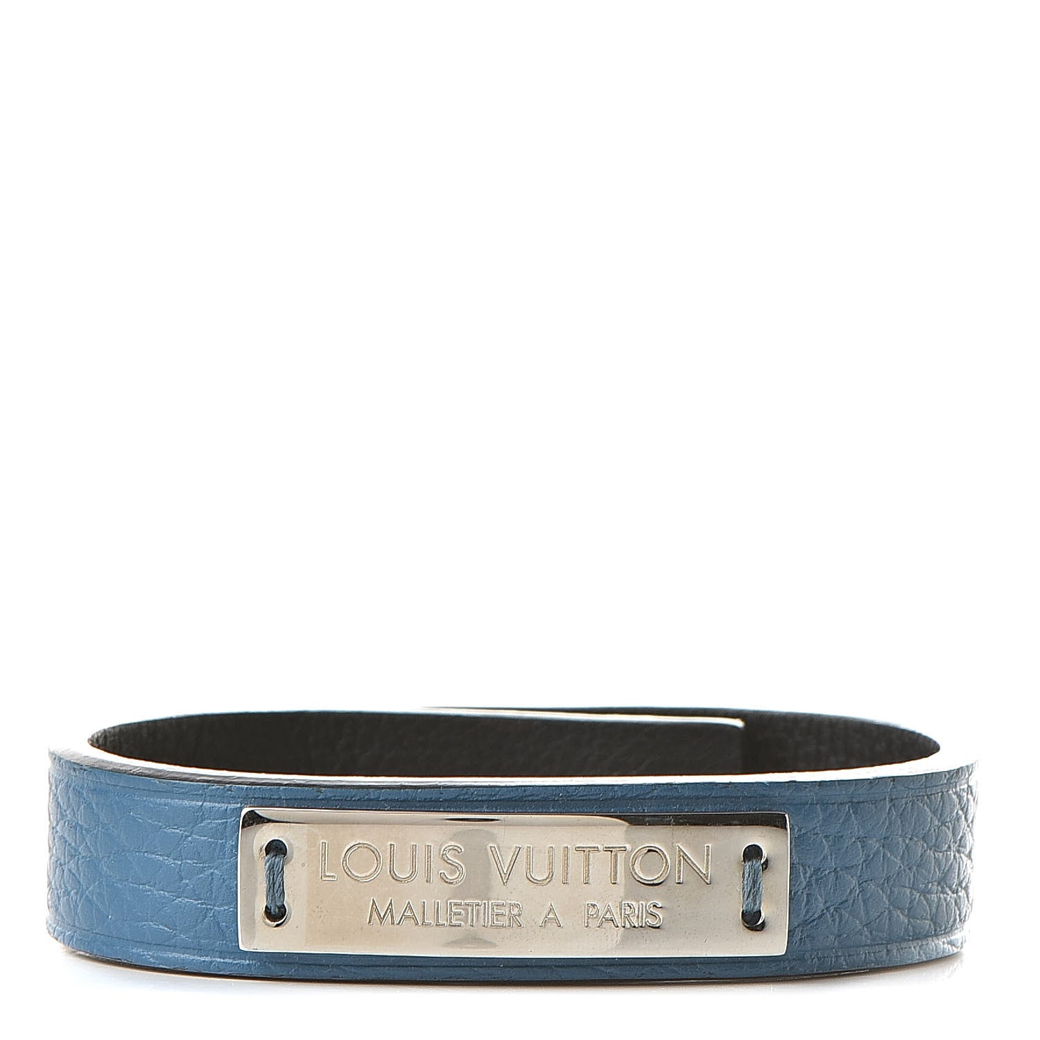 Louis Vuitton Taurillon Press it Bracelet 19 Bleu Canard 1 of 6