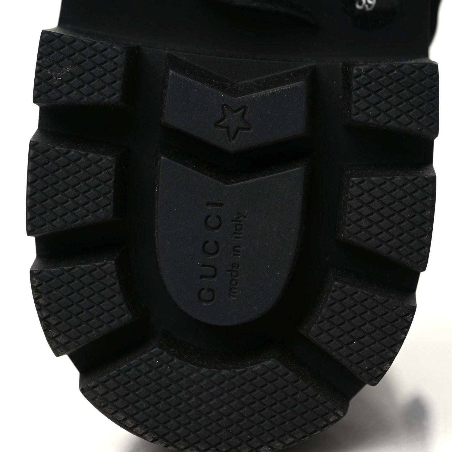 Gucci Nappa Frances GG Matelasse Platform Combat Boots 39 Black 7 of 11