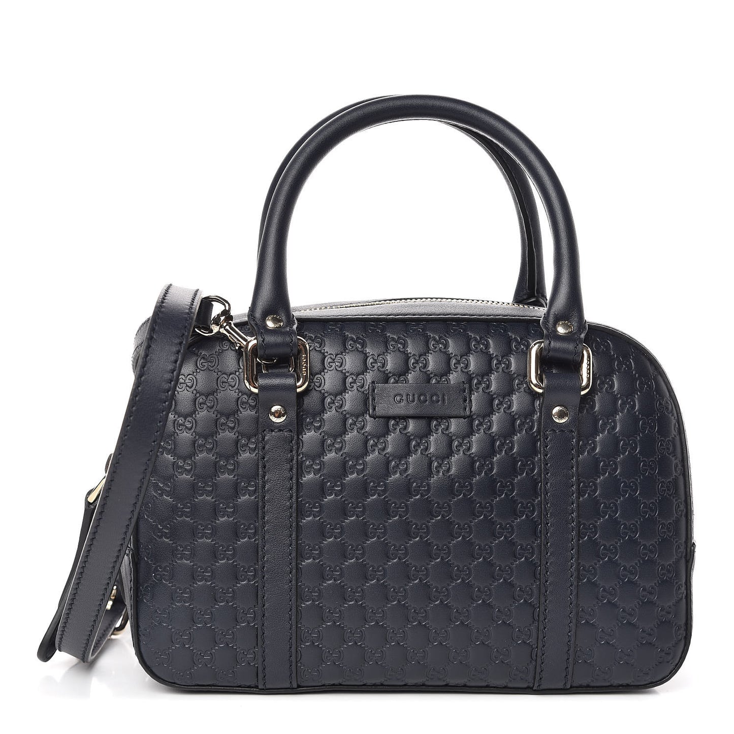 Soft Microguccissima Small Crossbody Bag Blue