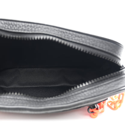 Louis Vuitton Taurillon Monogram Uniformes Solar Ray Soft Pochette Volga Belt Bag Black 5 of 9
