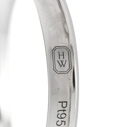 Harry Winston Platinum Diamond 1.21ct HW Logo Engagement Ring 49 5 5 of 6