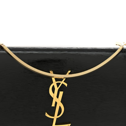 Saint Laurent Patent Monogram Small Kate Slide Chain Crossbody Box Bag Black 8 of 12