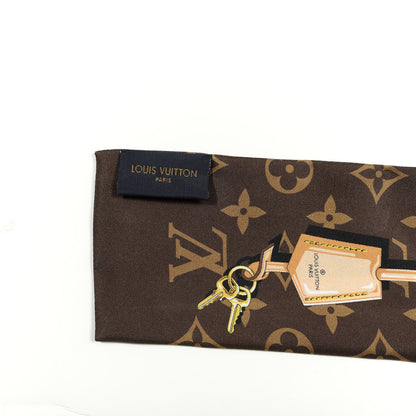 Louis Vuitton Silk Monogram Confidential Bandeau Brown 2 of 4