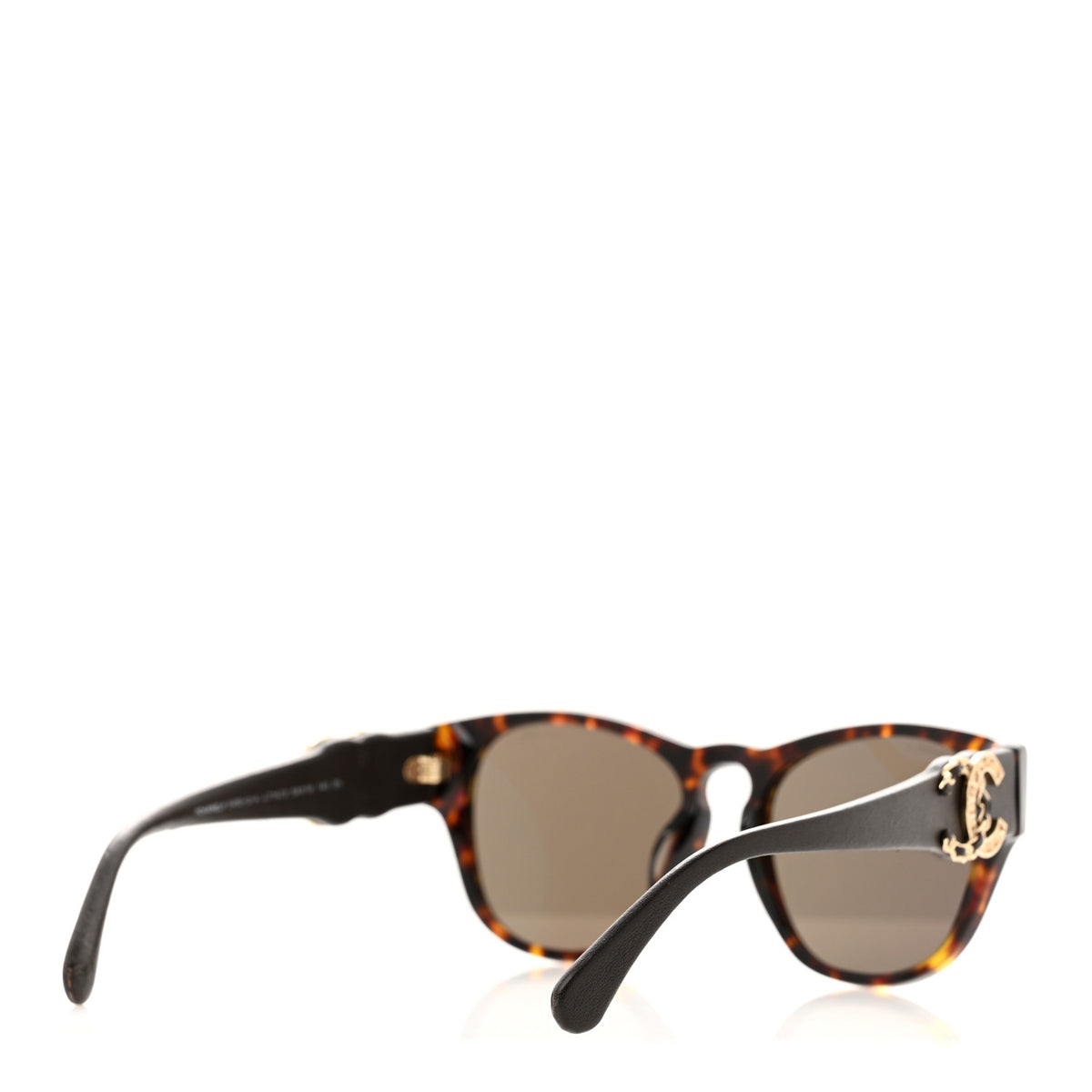 Crystal Lambskin CC Sunglasses 5455-Q-A Tortoise