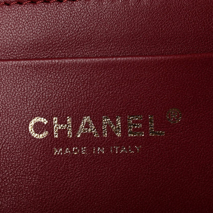Chanel Lambskin Quilted Eyes On You Large Shopping Bag Burgundy 6 of 10
