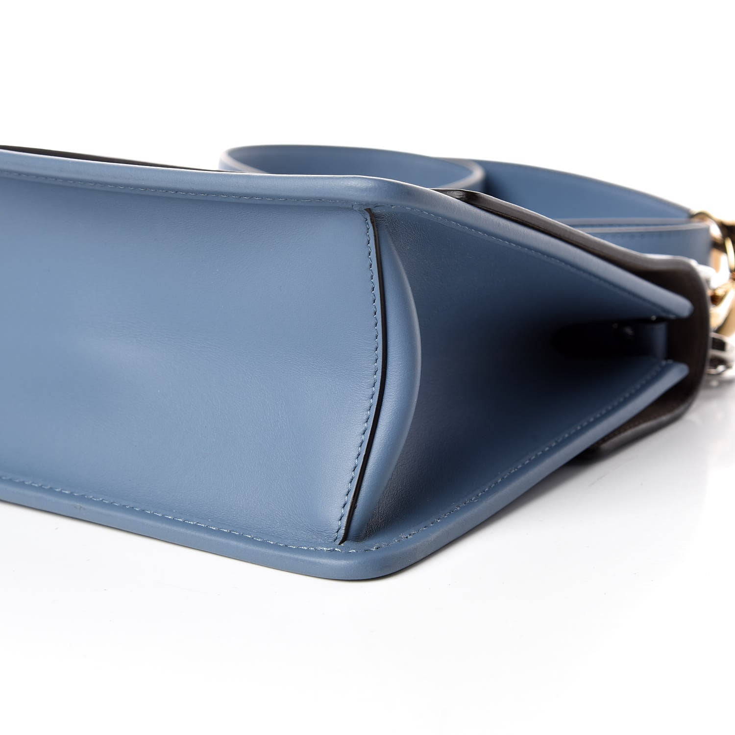 Fendi Vitello Century Opaco F is Fendi Kan I Shoulder Bag Ceruleo 7 of 10